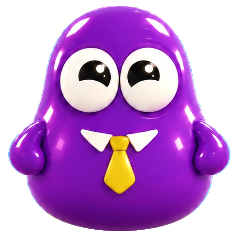 Purple Brokie character